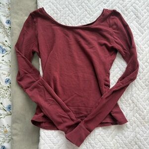 Brandy Melville Burgundy Longsleeve